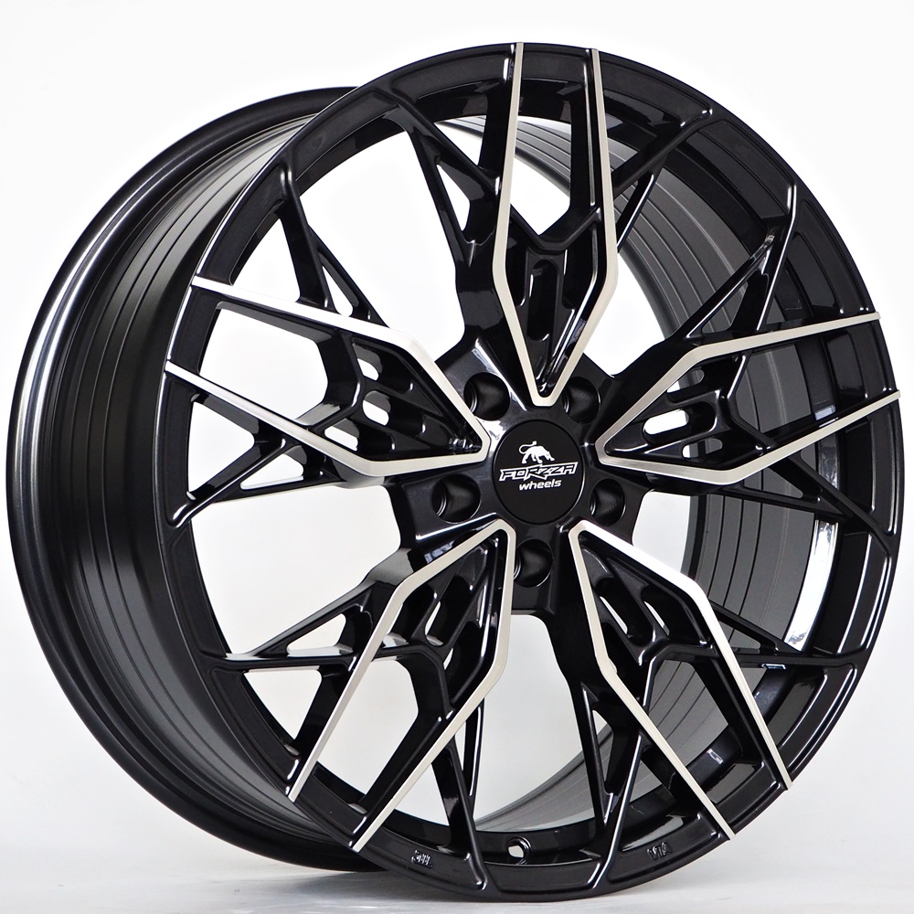Ratlankis Forzza Spectrum 8,5X19 5X112 ET42 66,45 Black Magic Machined – tootefoto