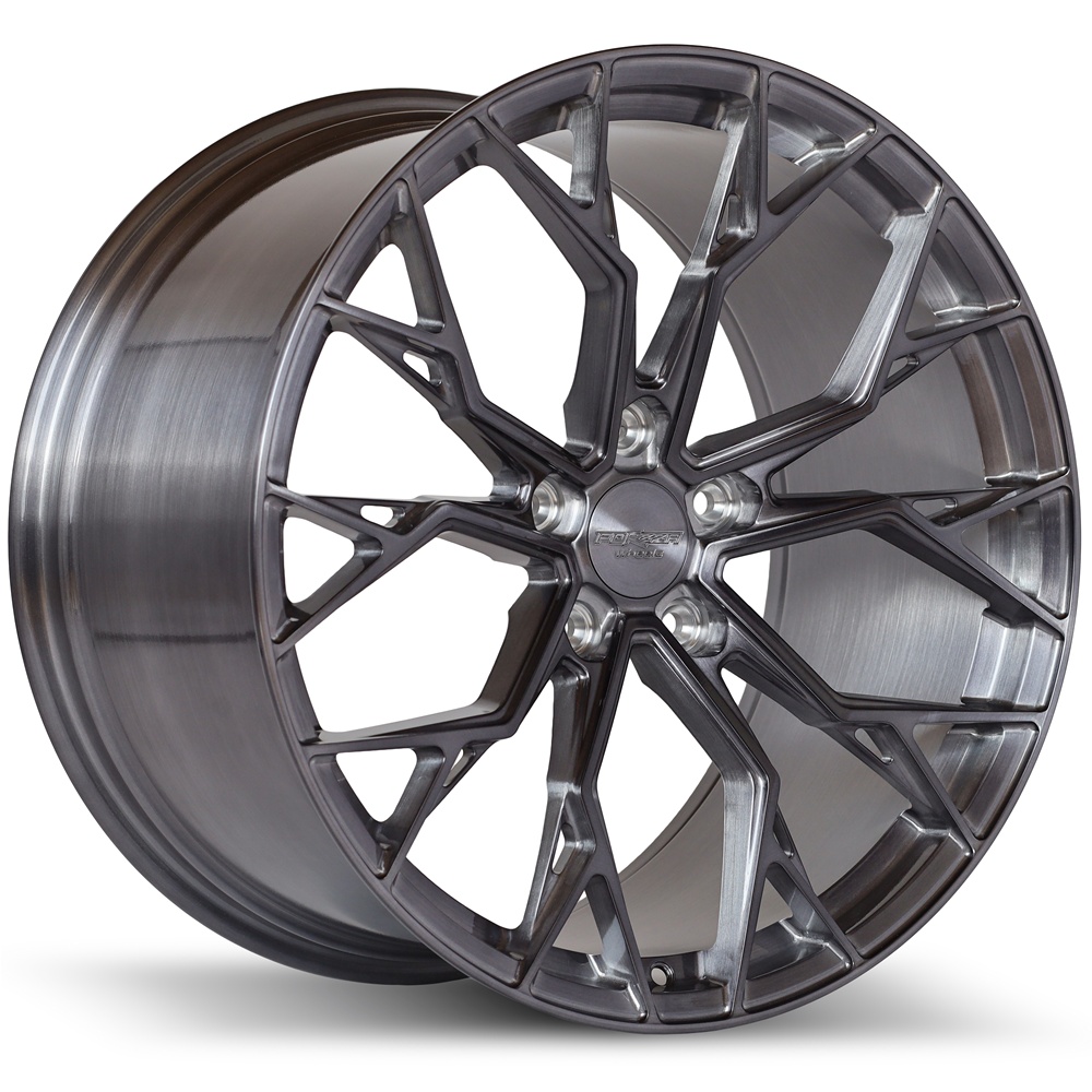 Ratlankis FORGED FORZZA TITAN 11,5X21 5X130 ET69 71,6 Brushed + grey clear coat – tootefoto