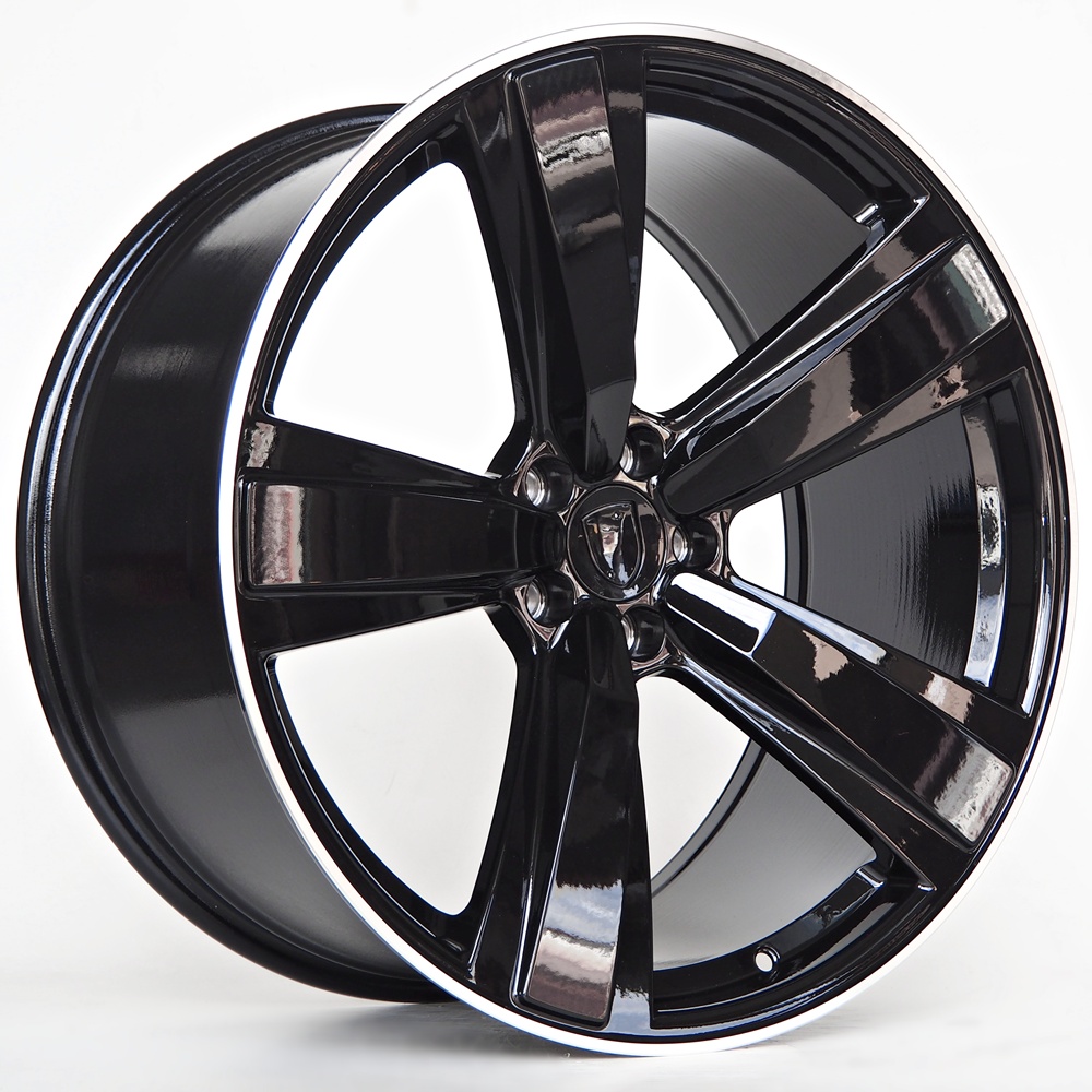 Ratlankis Marvin 9,5X21 5X112 ET26 66,5 Black Machined Lip – tootefoto